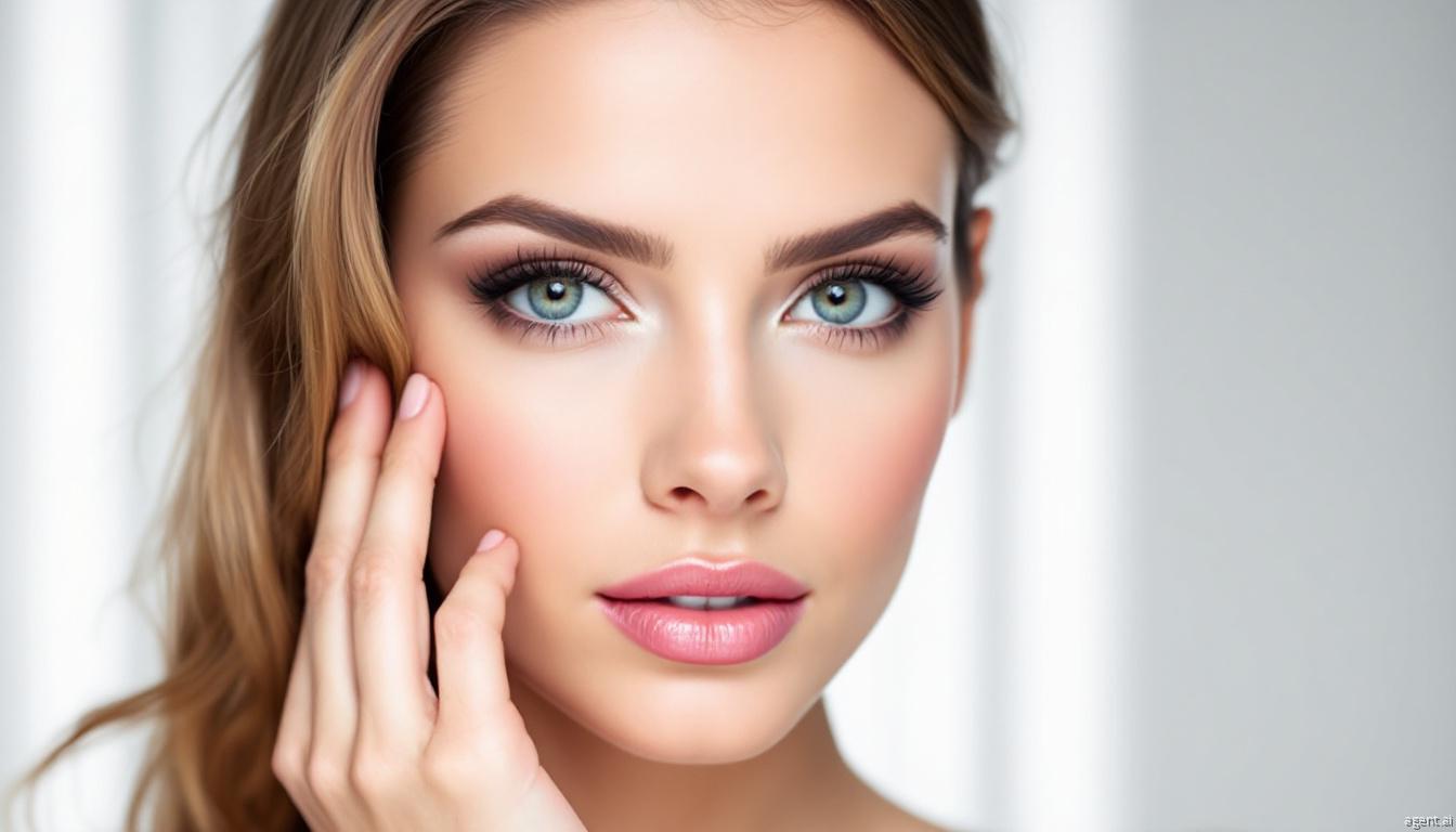 Beautiful face after cosmetic surgery in India